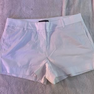 white chino shorts